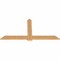 Ekena Millwork Eugene Smooth Timber Gable Bracket, Western Red Cedar, 72"W x 36"H x 1 1/2"D x 5 1/2"F, 12/12 Pitch GBW072X36X0206EUG00SWR - alternate 2